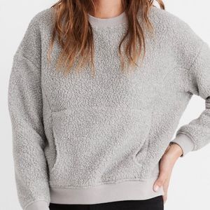 Madewell grey polartec fleece sweatshirt